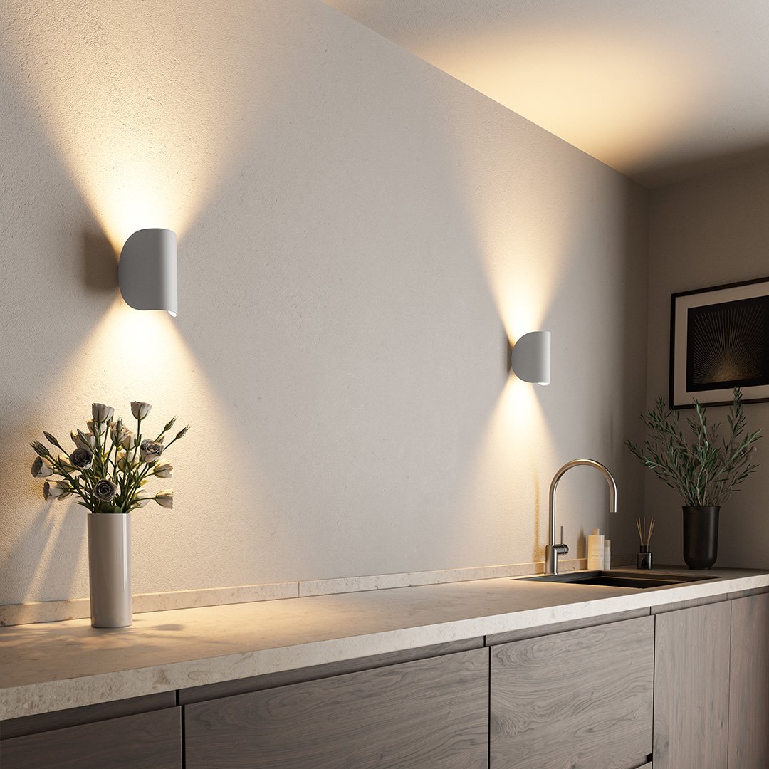 Adjustable Up-Down Wall Sconce | Italian-Inspired, Pivoting Metal Shade