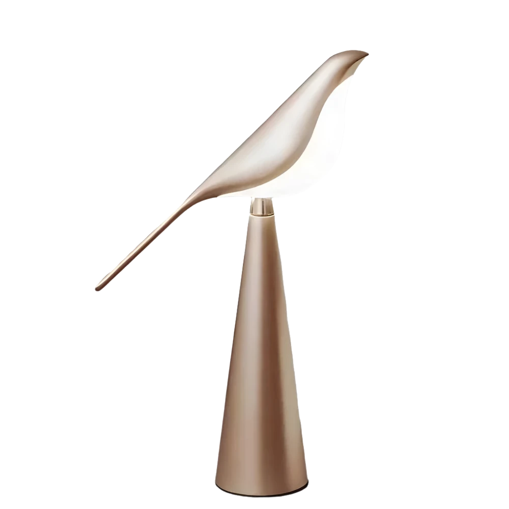 Bird Design LED Table Lamp | Dimmable, 3 Color Temps, USB