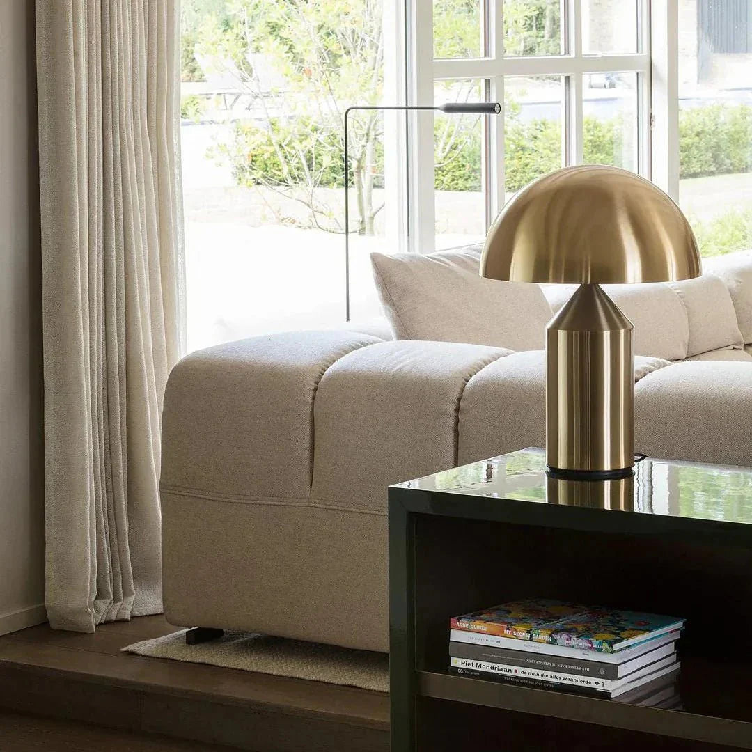 Mushroom Table Lamp | Wireless, Dimmable Metal Design, 3 Colors