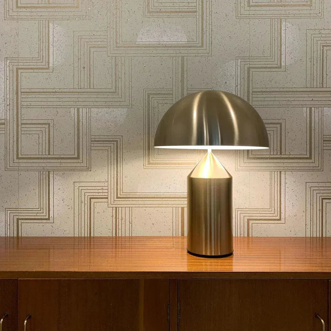 Mushroom Table Lamp | Wireless, Dimmable Metal Design, 3 Colors