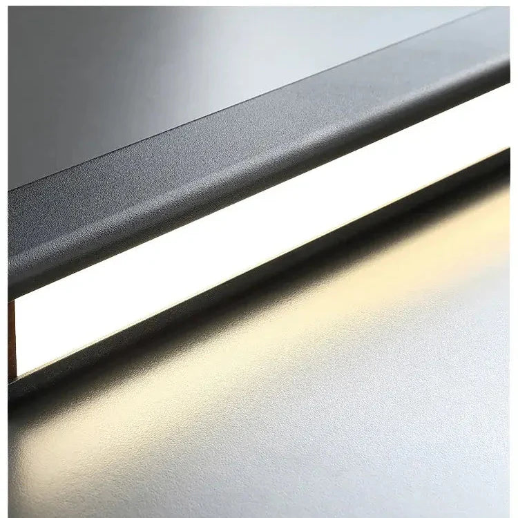 Linear LED Pendant Light | Black, Dimmable with Remote