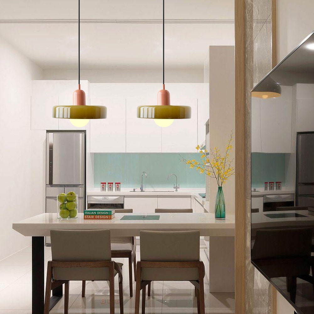 Bauhaus Pendelleuchte Glas, Moderne Hängeleuchte