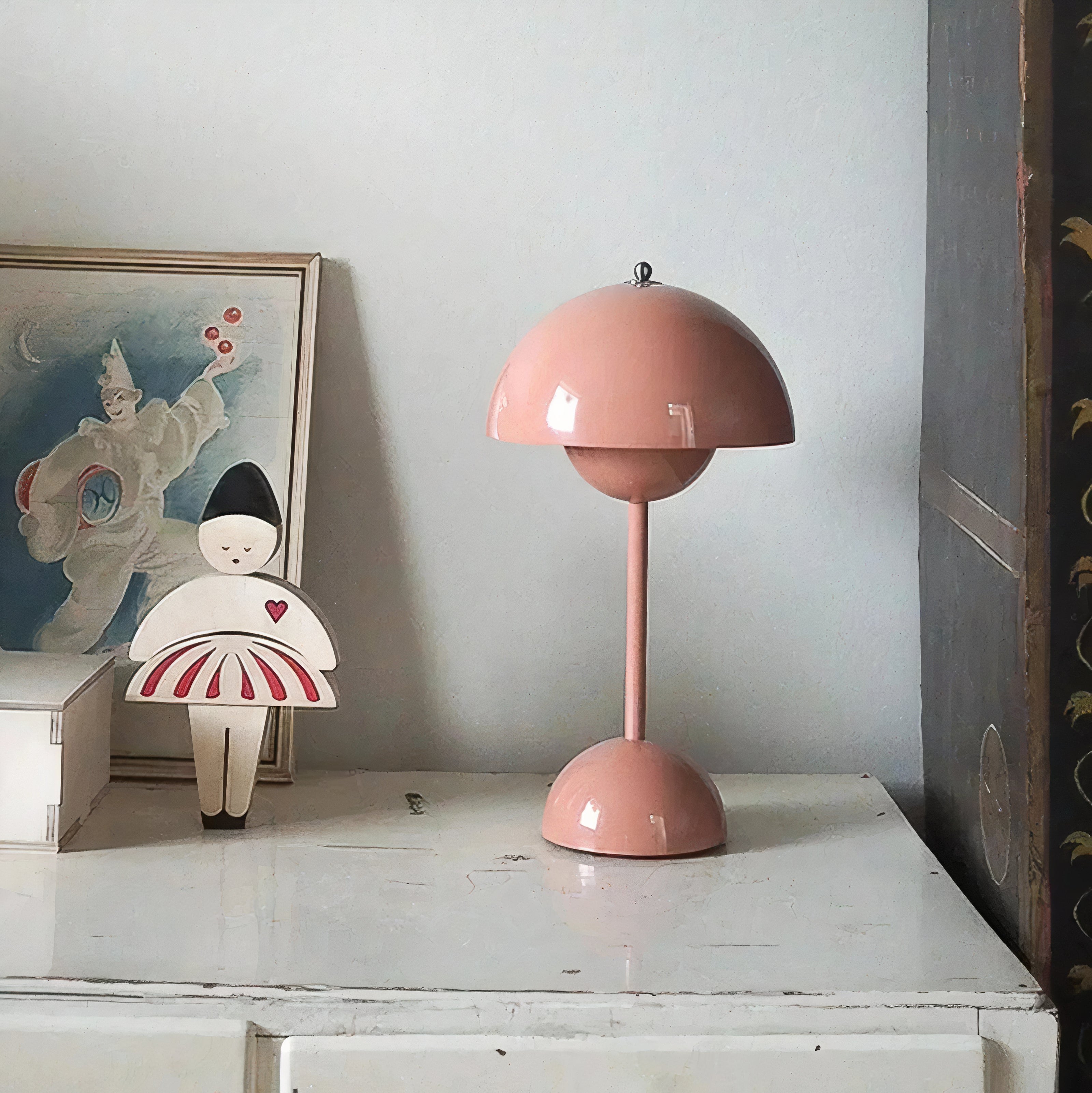 Scandinavian LED Table Lamp | Wireless, Dimmable Metal Design