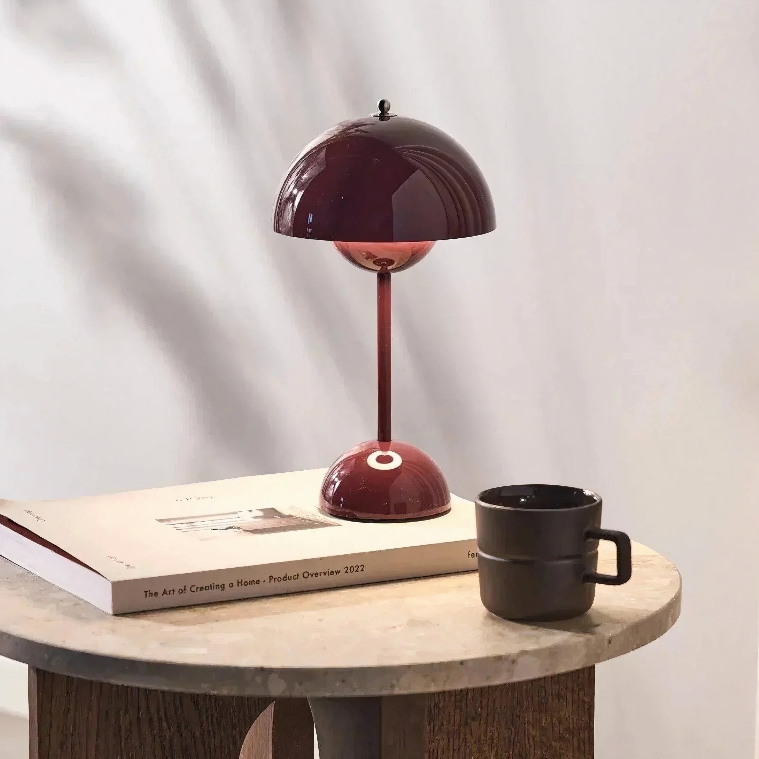 Scandinavian LED Table Lamp | Wireless, Dimmable Metal Design