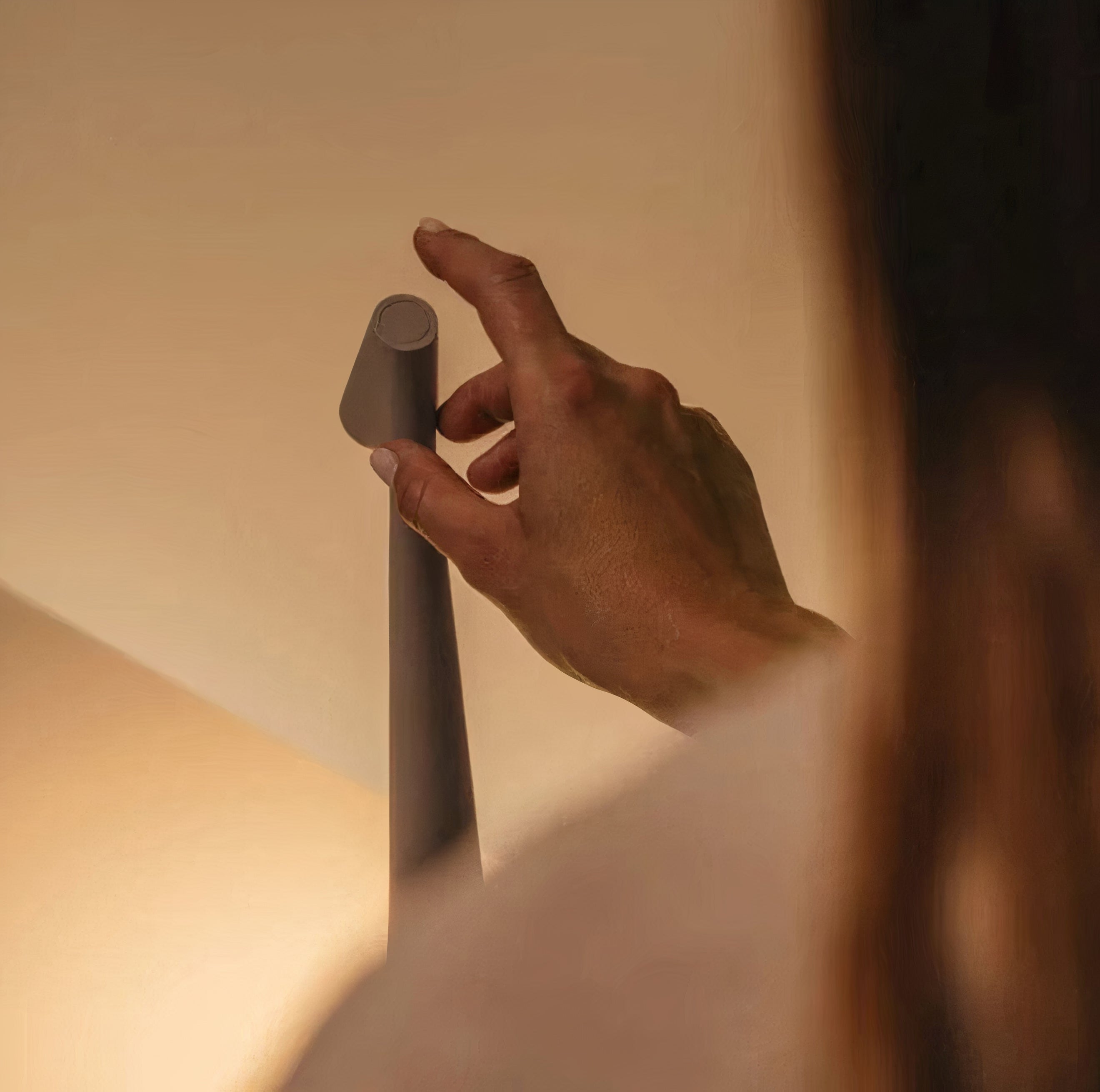 Wireless Wood Table Lamp | Scandinavian Design, Dimmable LED
