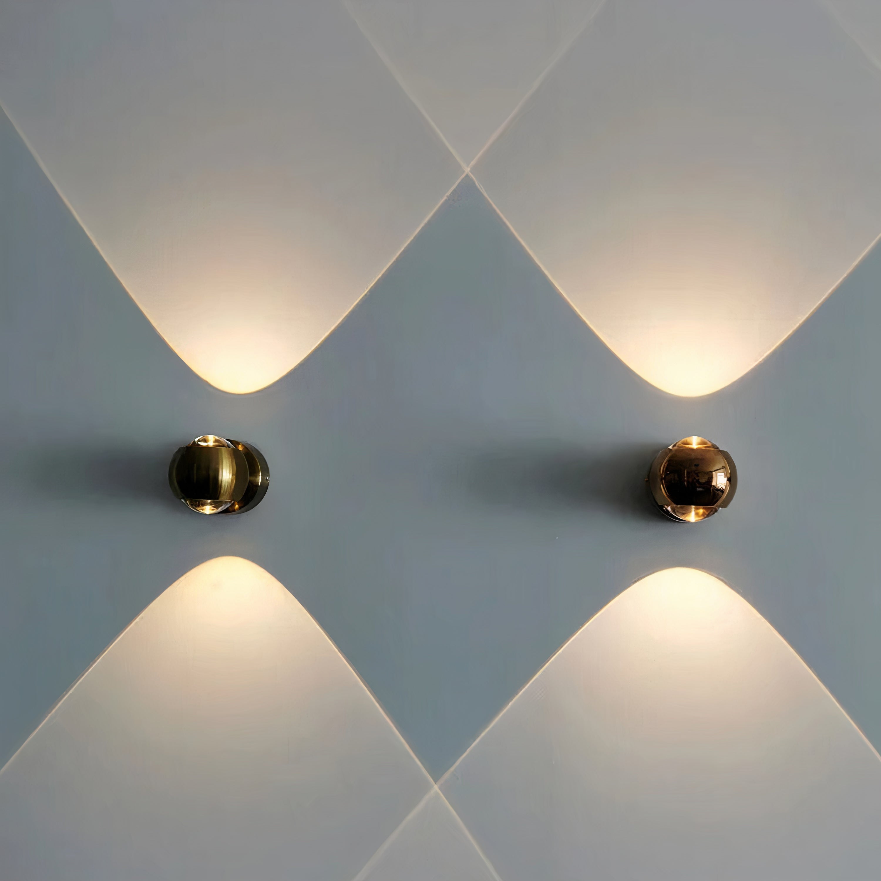 Adjustable Up-Down Wall Sconce | Rotatable G9, Metal and Glass